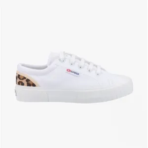 2630 STRIPE PAD Womens Trainers White/Leopard