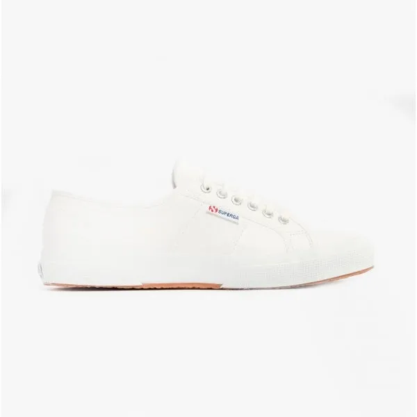 2750 TUMBLED Mens Leather Trainers White