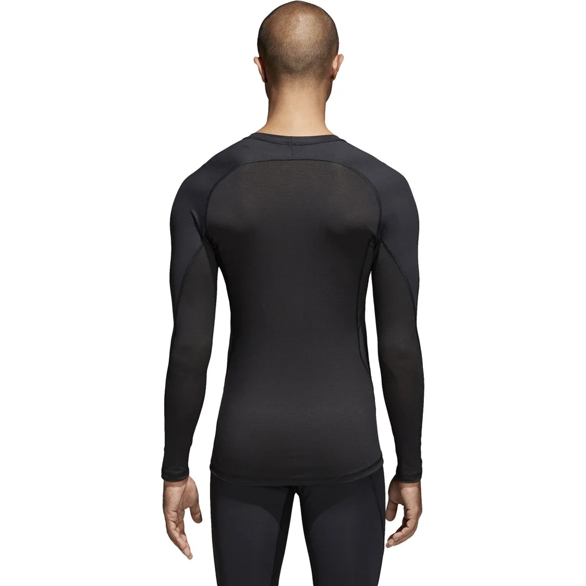 adidas Men's Black Alphaskin Long Sleeve Tee