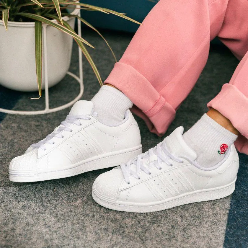 Adidas Women's Superstar Shoes - All White