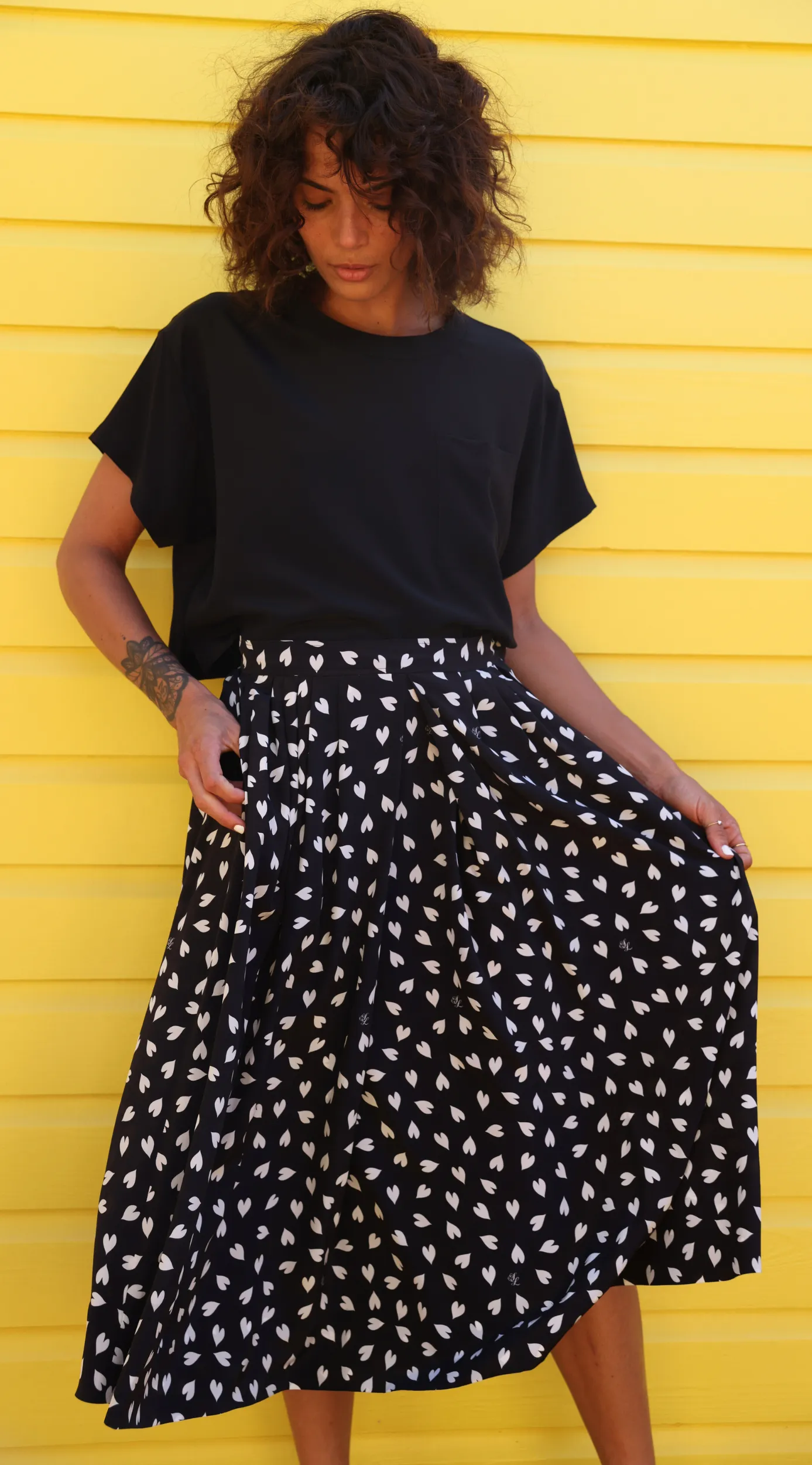 Bardot Skirt | Love Print