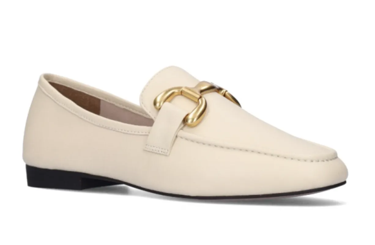 Bibi Lou Zagreb Off White Leather Loafers