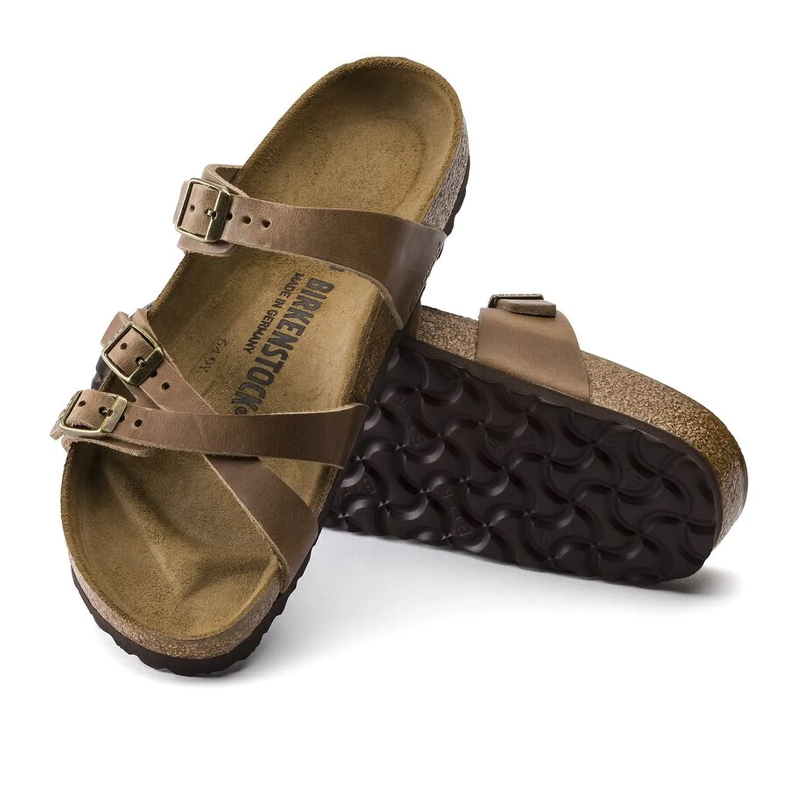 Birkenstock Franca Narrow Slide Sandal (Women) - Tobacco Oiled Leather