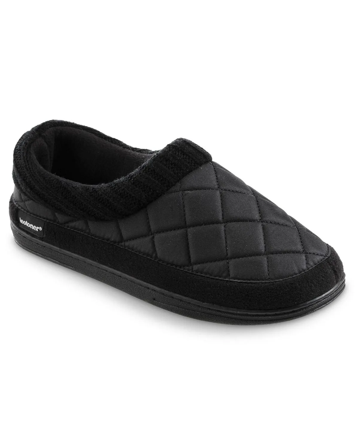 Branded men's slippers levon low boot Isotoner, black