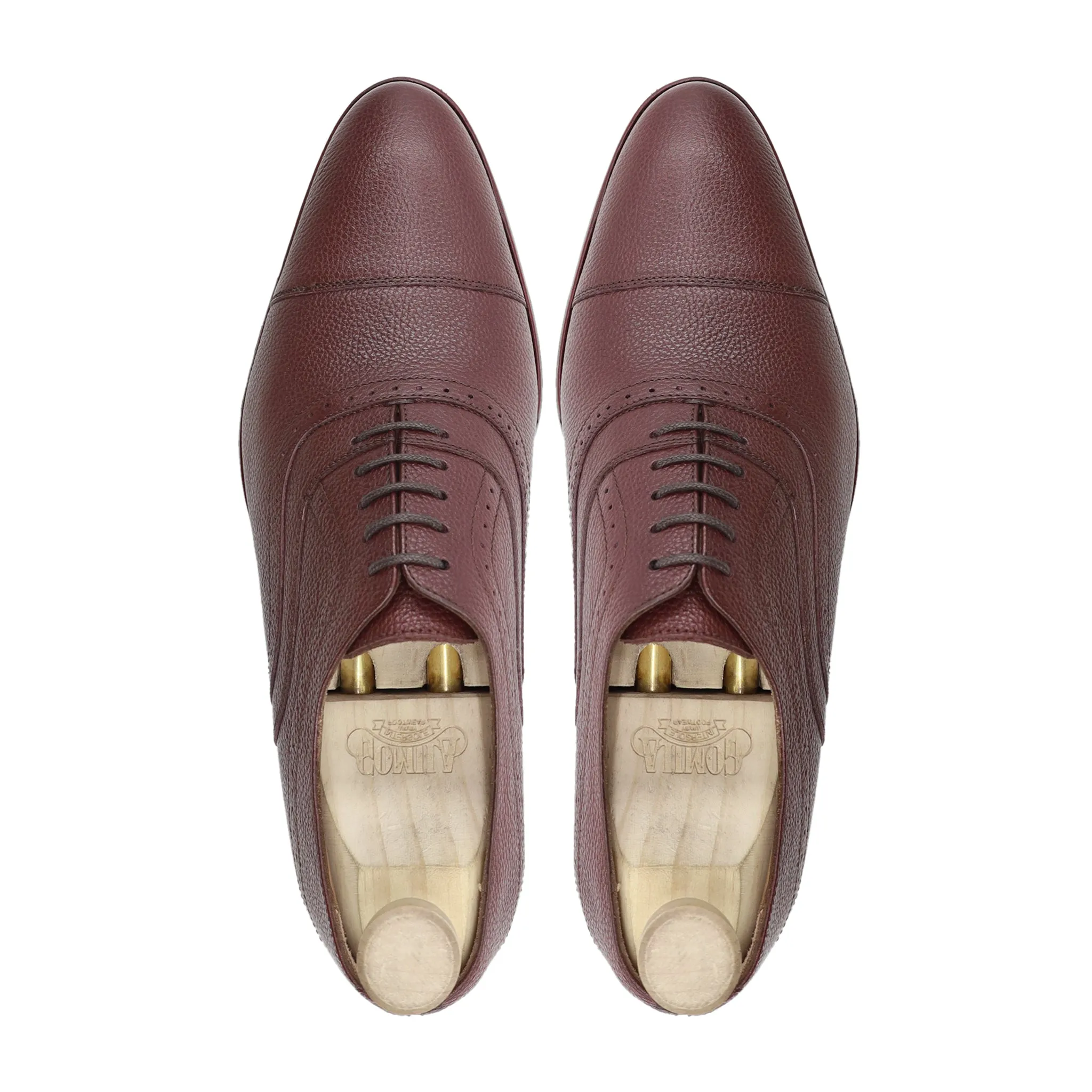 Bregenz - Men's Oxblood Pebble Grain Leather Oxford Shoe