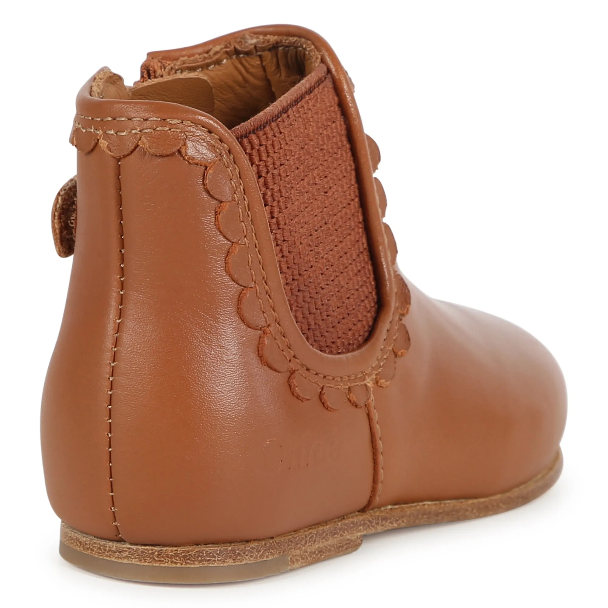 Chocolate Brown Little Girl Ankle Boots