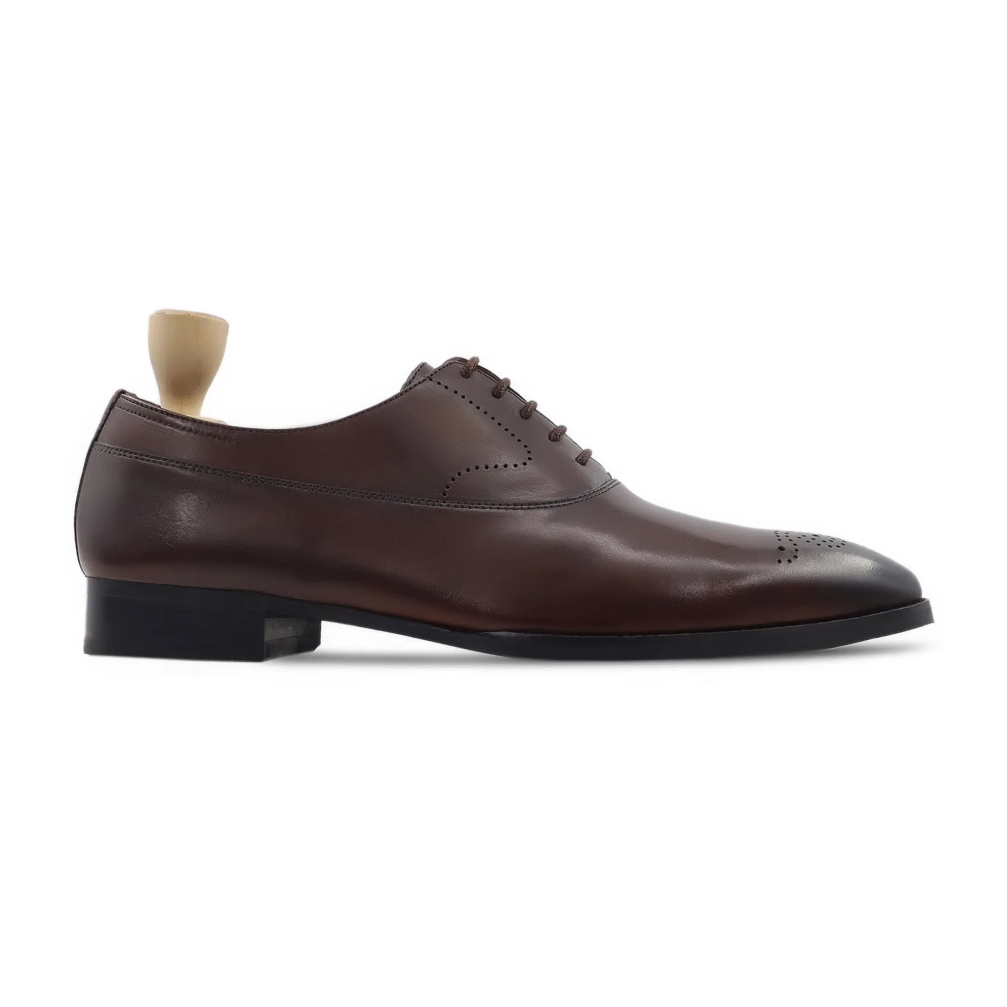 Donet - Men's Dark Brown Calf Leather Oxford Shoe