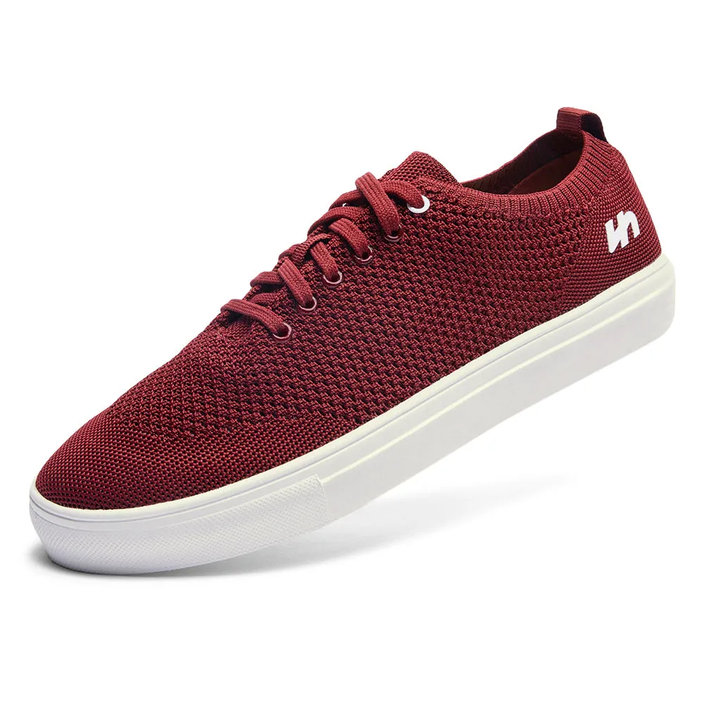 Ellipsis - Breathable Sneakers | Burgundy