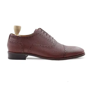 Ieper - Men's Oxblood Pebble Grain Leather Oxford Shoe