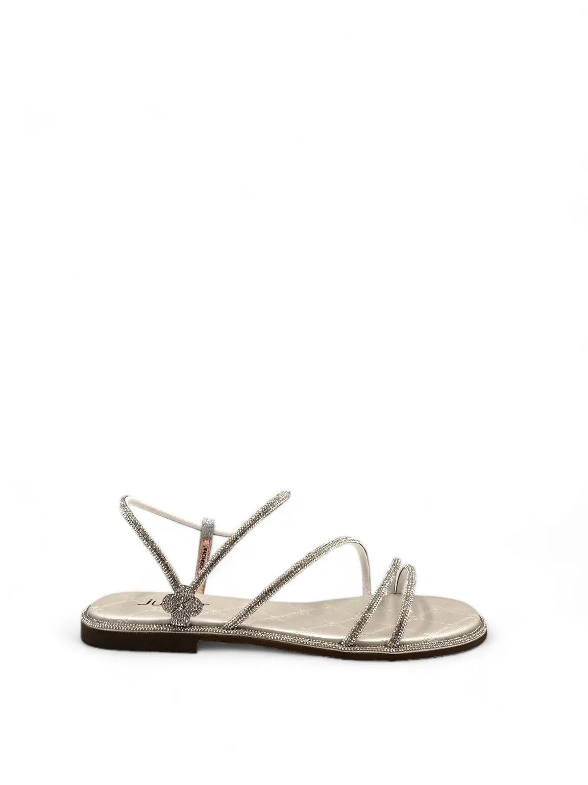 Jasmine Elegantly Bejeweled Crystal Strap Sandal for Women