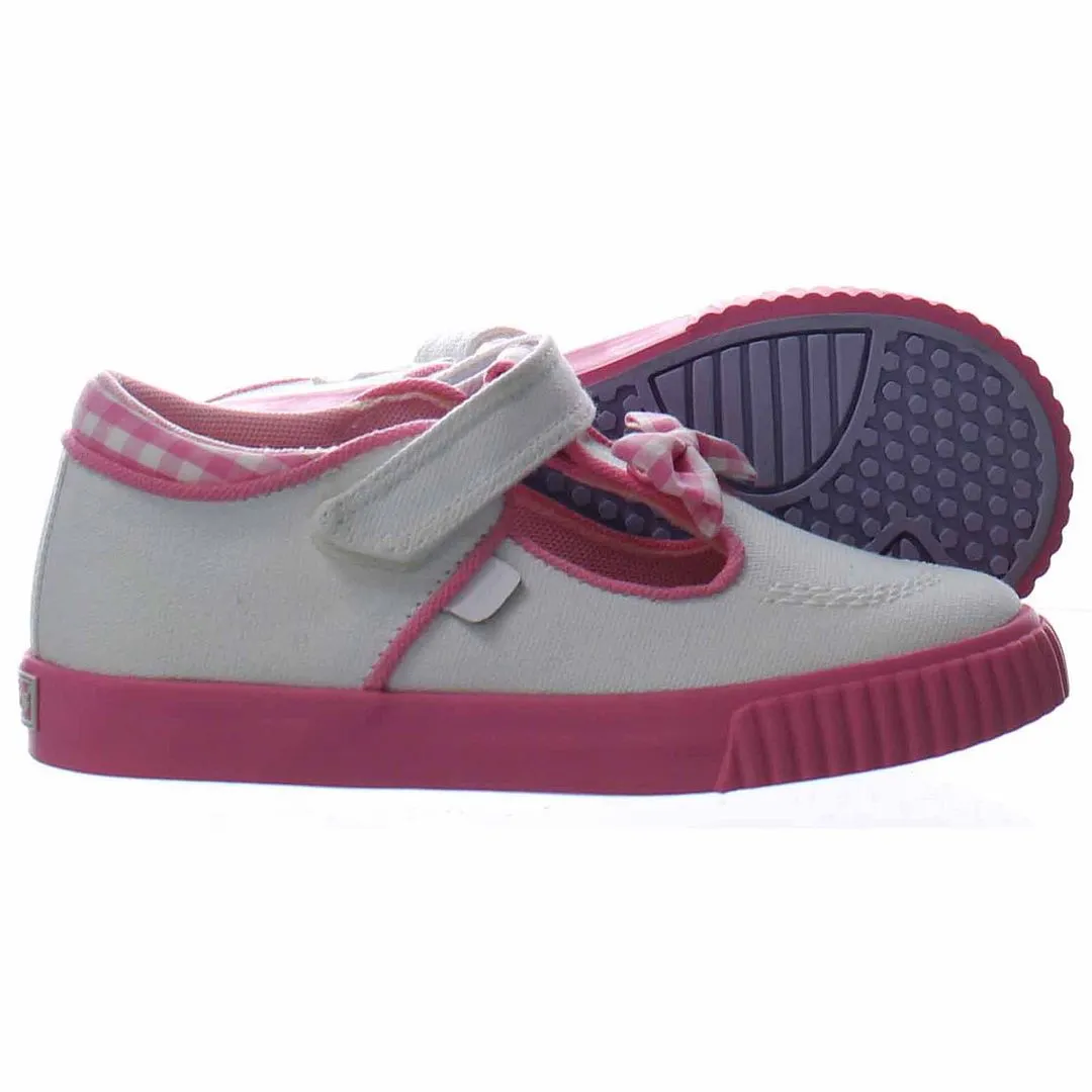 Kickers Tovni T-Bow Bumper Kids White Plimsolls