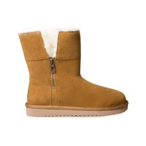 Koolaburra By UGG Aribel Short Chestnut Boots - Women's