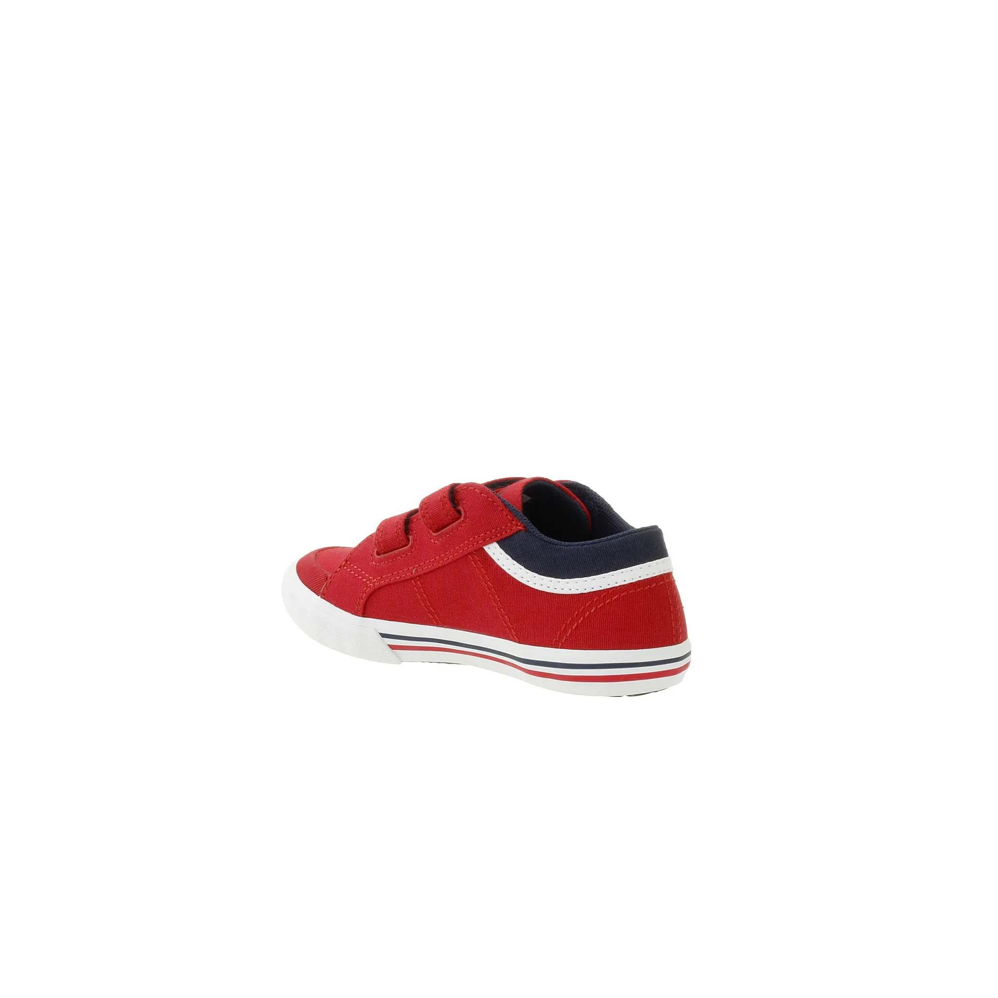 Le Coq Sportif Saint Gaetan PS CVS Strap Up Red Canvas Kids Plimsolls 1710121