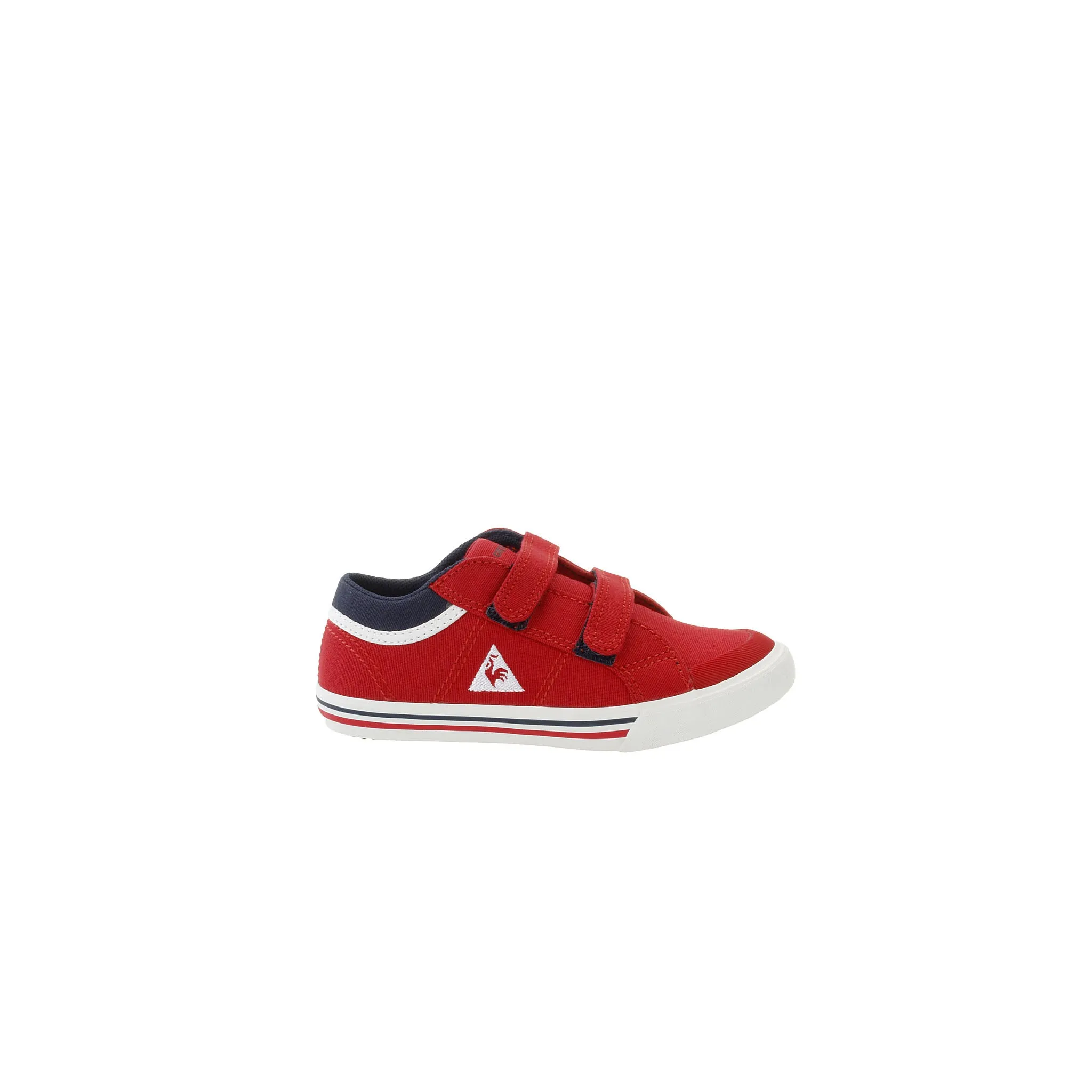 Le Coq Sportif Saint Gaetan PS CVS Strap Up Red Canvas Kids Plimsolls 1710121