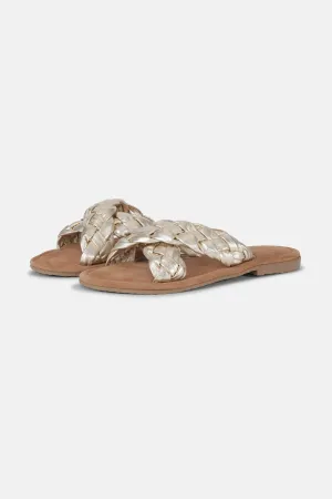 Leather Sandal - Silver