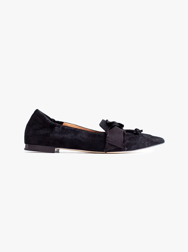 Lidia black suede