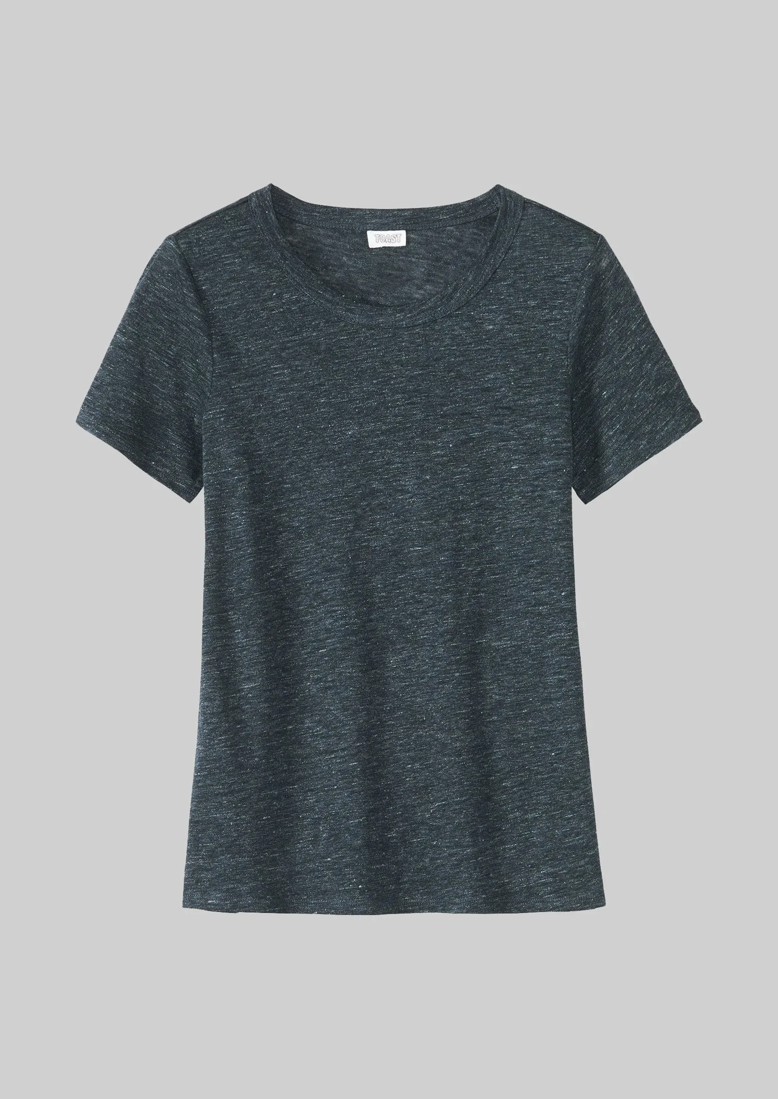 Linen Boy Tee | Charcoal Melange