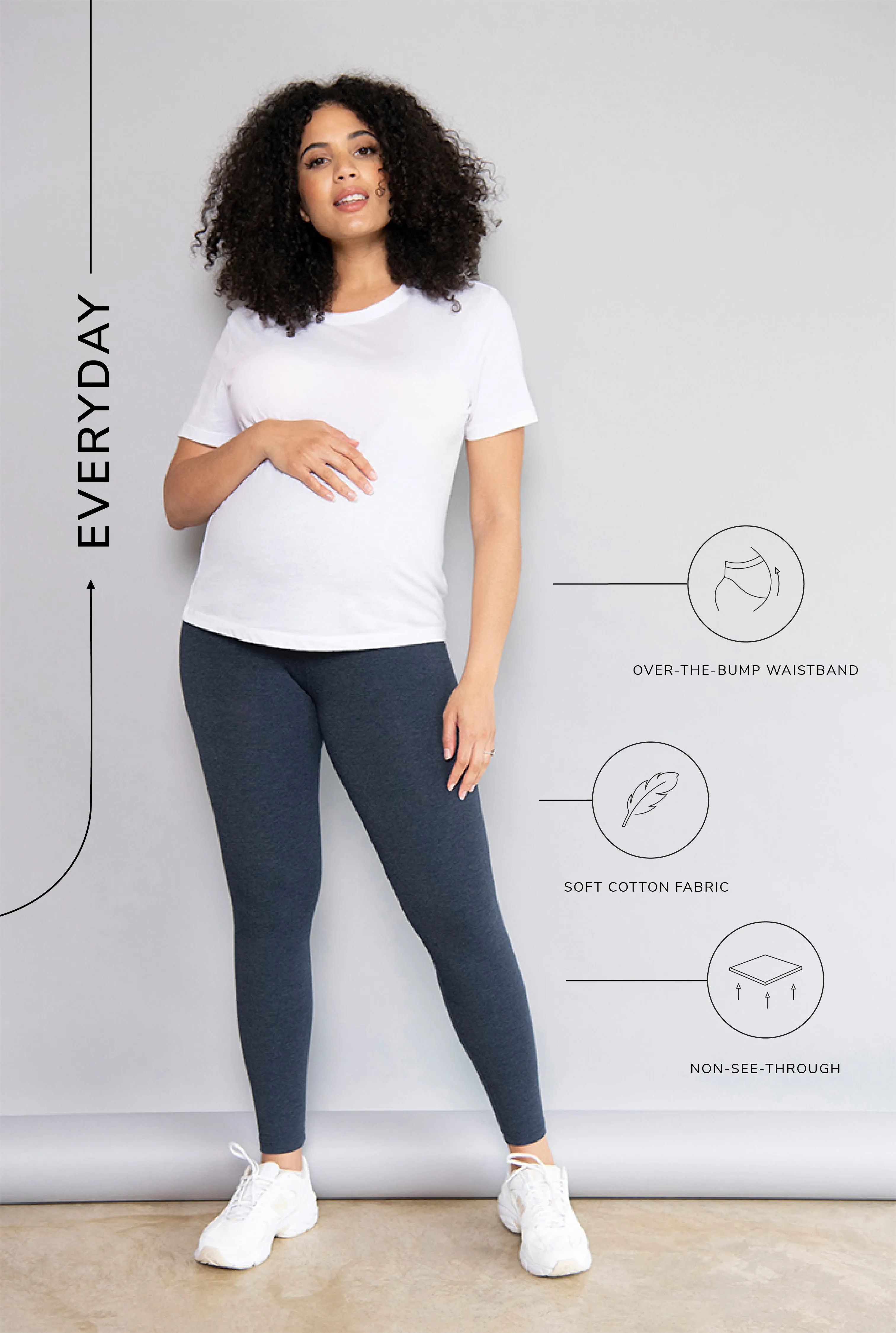 Maternity Everyday Leggings - Infinity Blue