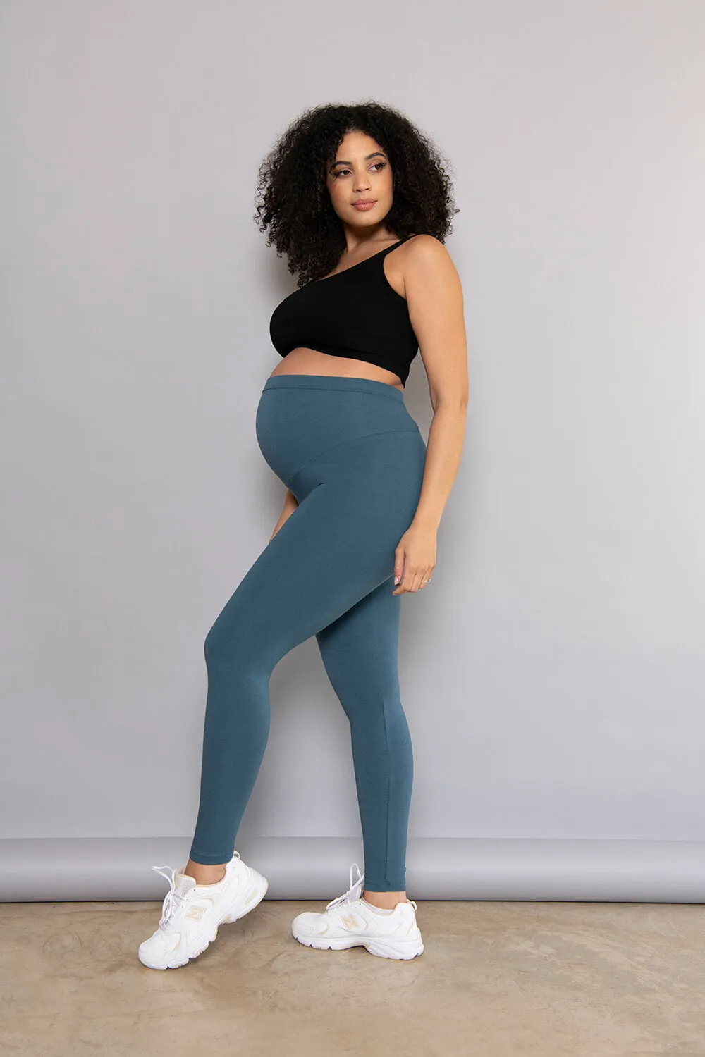 Maternity Everyday Leggings - Petrol Blue