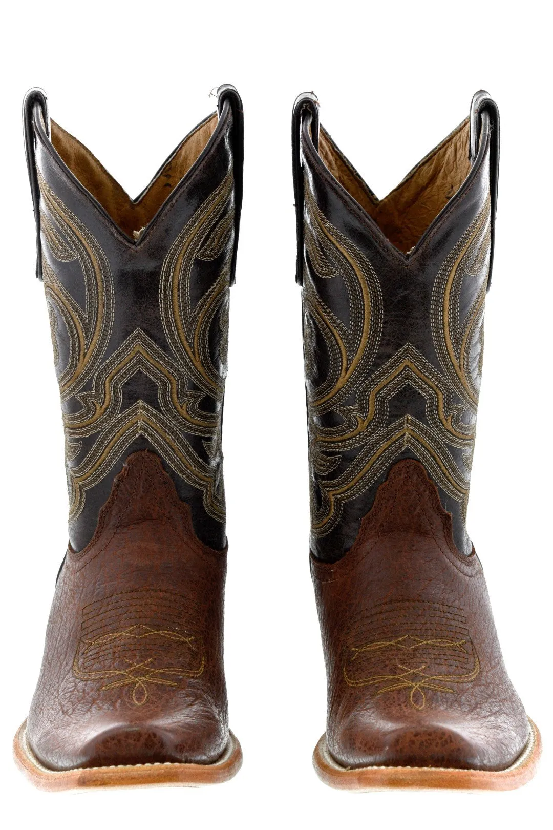 Mens Dakota Chedron Leather Cowboy Boots - Dubai Toe