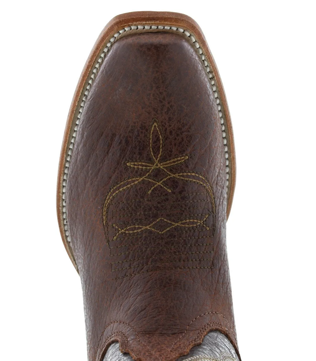 Mens Dakota Chedron Leather Cowboy Boots - Dubai Toe