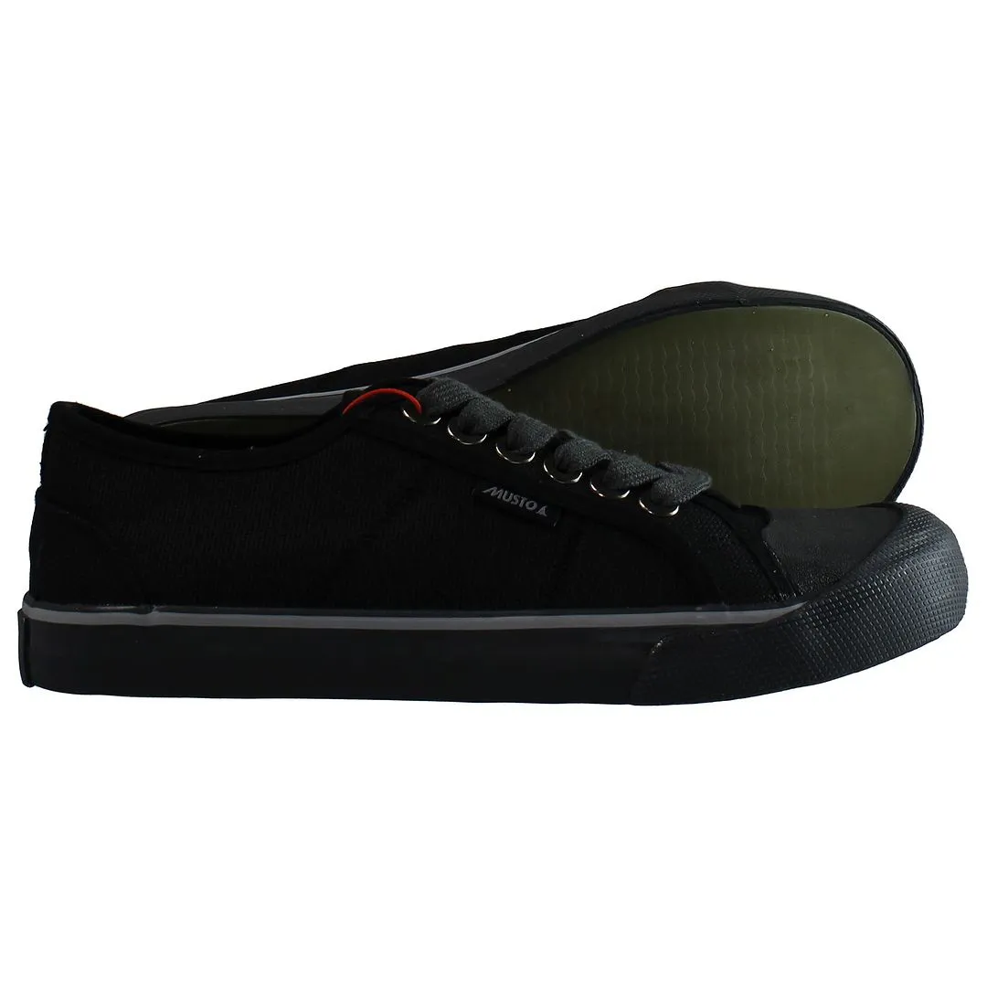 Musto LO Black Mens Plimsolls