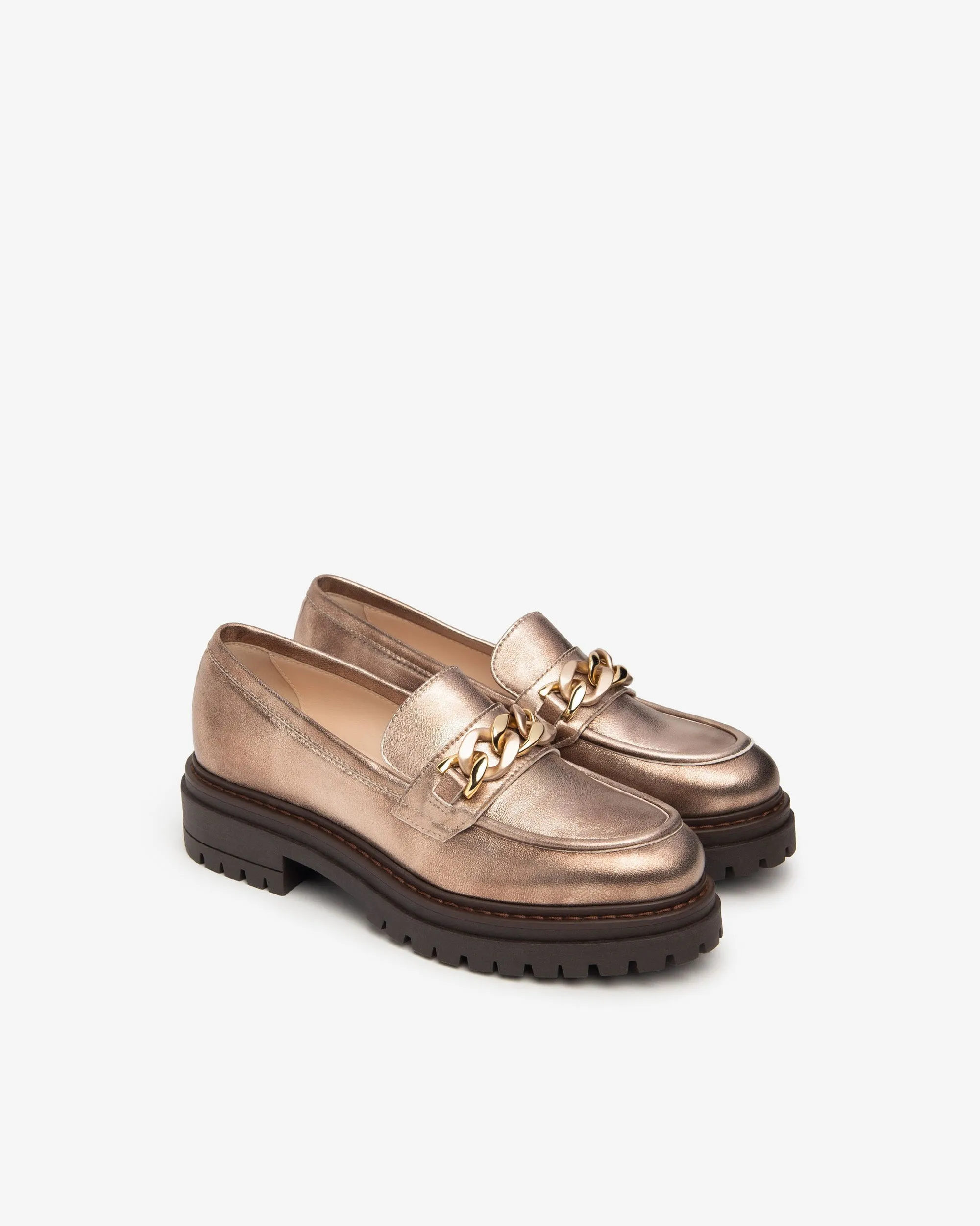 NeroGiardini Metallic Loafers