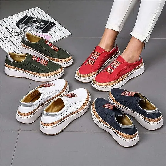 OCW Orthopedic Women Shoes Slip On Breathable Comfortable Walking Sneakers