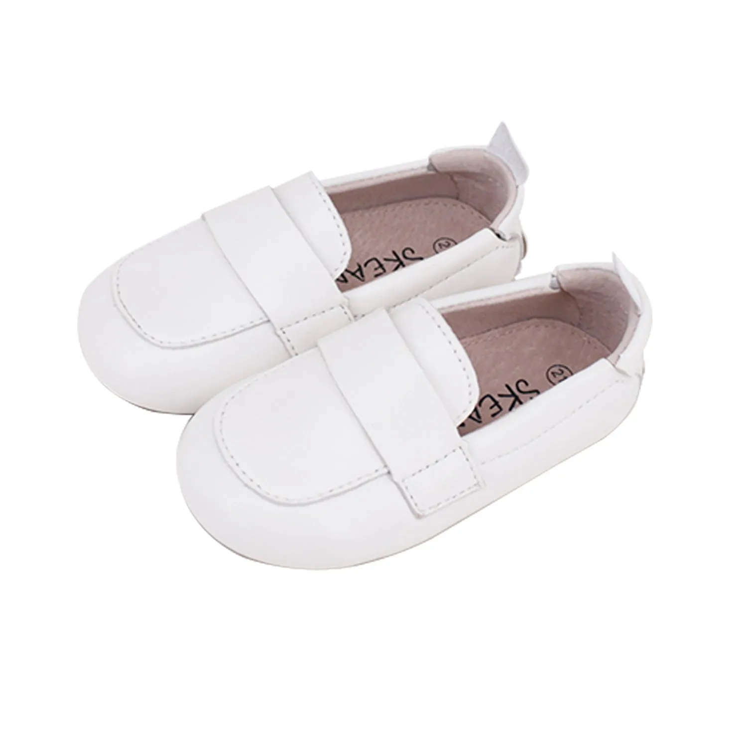 Pre Walker Oliver Leather Loafers White by SKEANIE