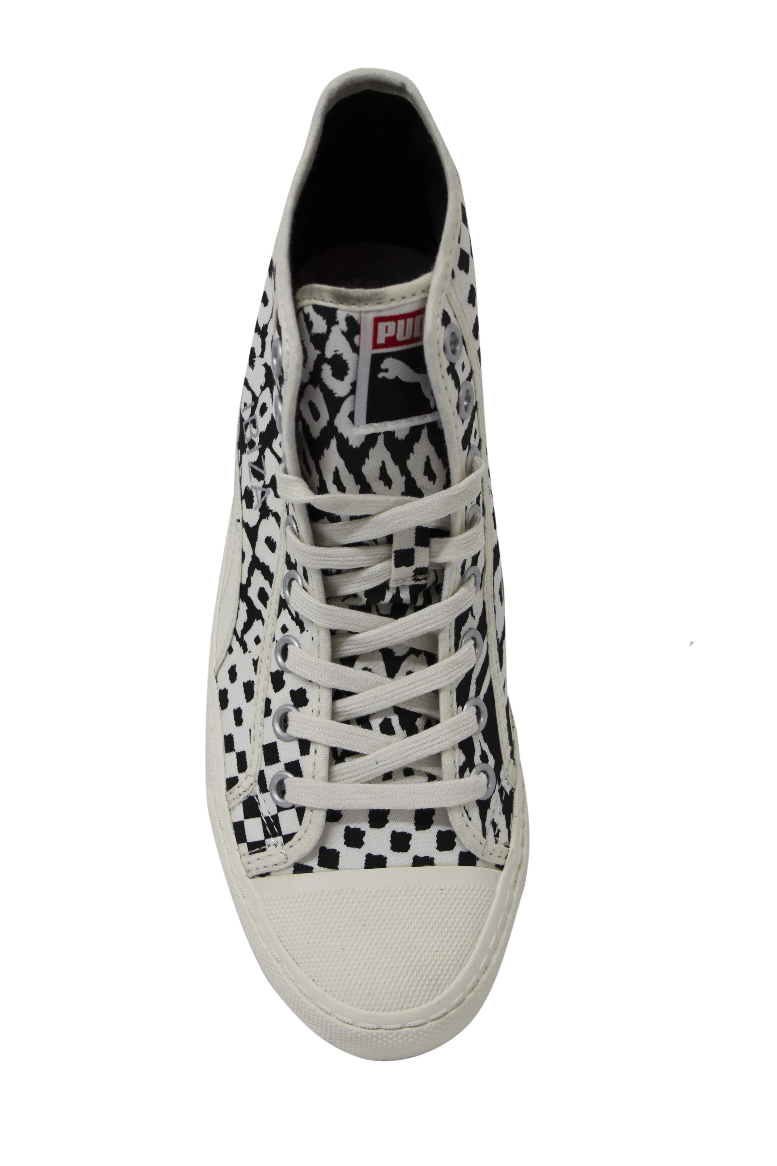 Puma Ibiza Mid Animal Unisex White Lace Up Trainers 356252 04