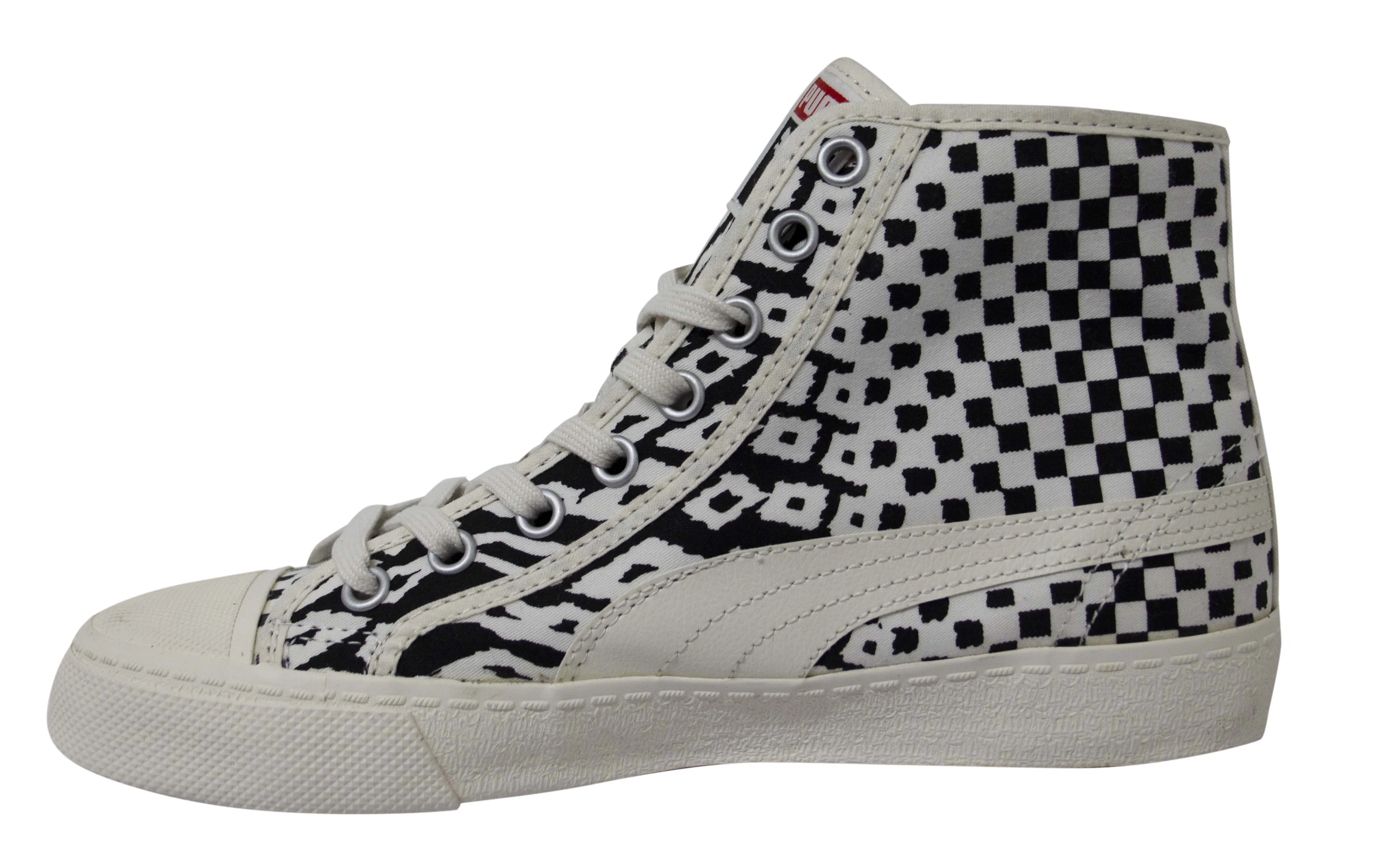 Puma Ibiza Mid Animal Unisex White Lace Up Trainers 356252 04