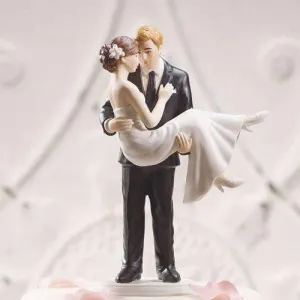 "Swept Up in His Arms" Wedding Couple Figurine (Pack of 1)