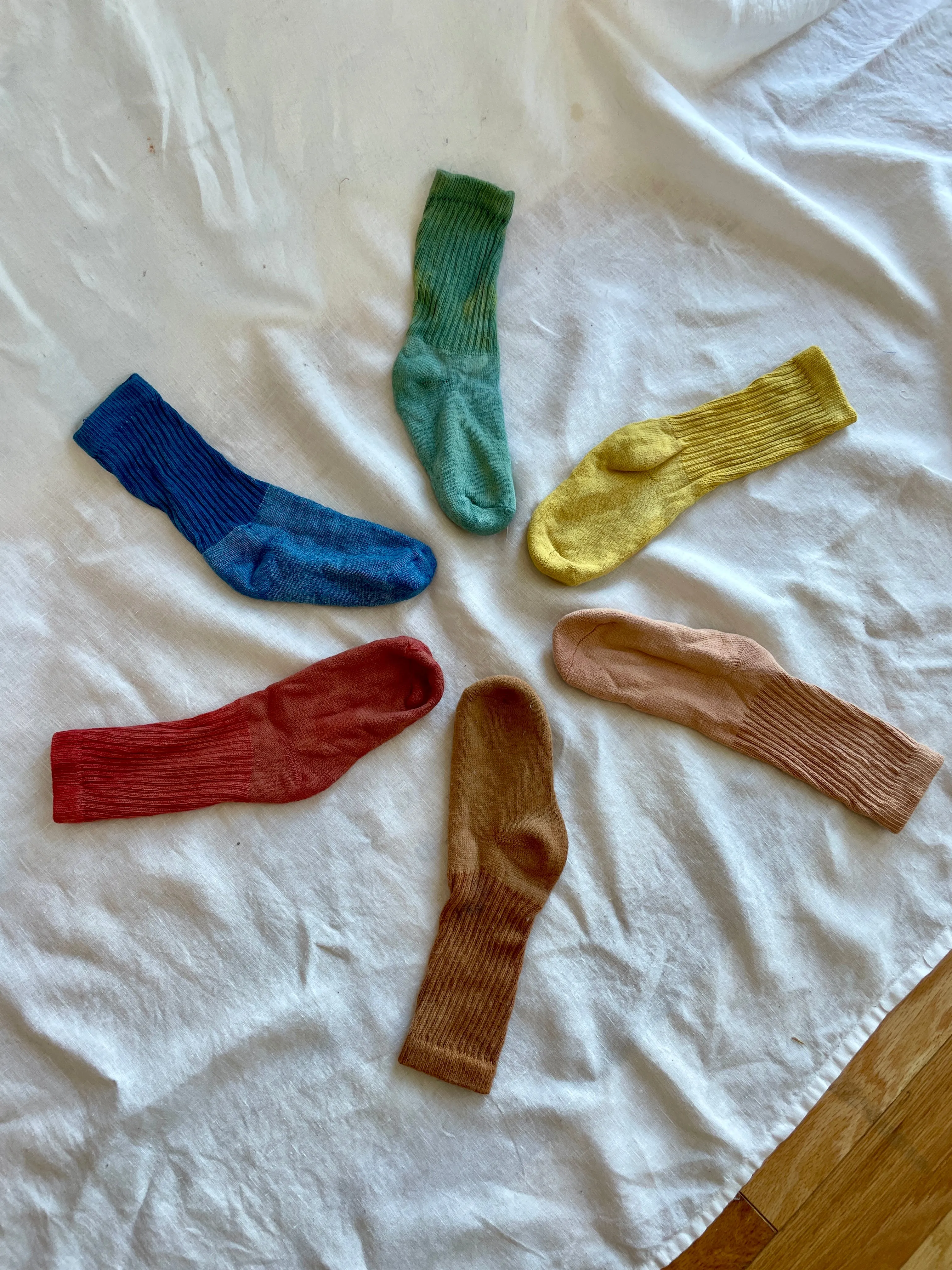 Red Organic Cotton Plant Dyed Socks