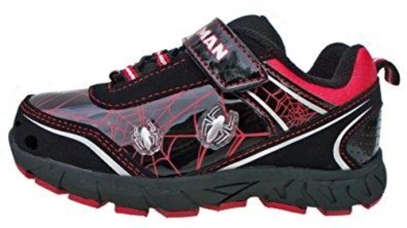 Spiderman Black Spider Web Boys Sneakers