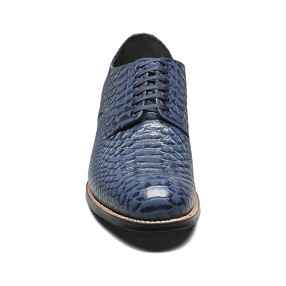 Stacy Adams Madison Blue Anaconda Print Oxford