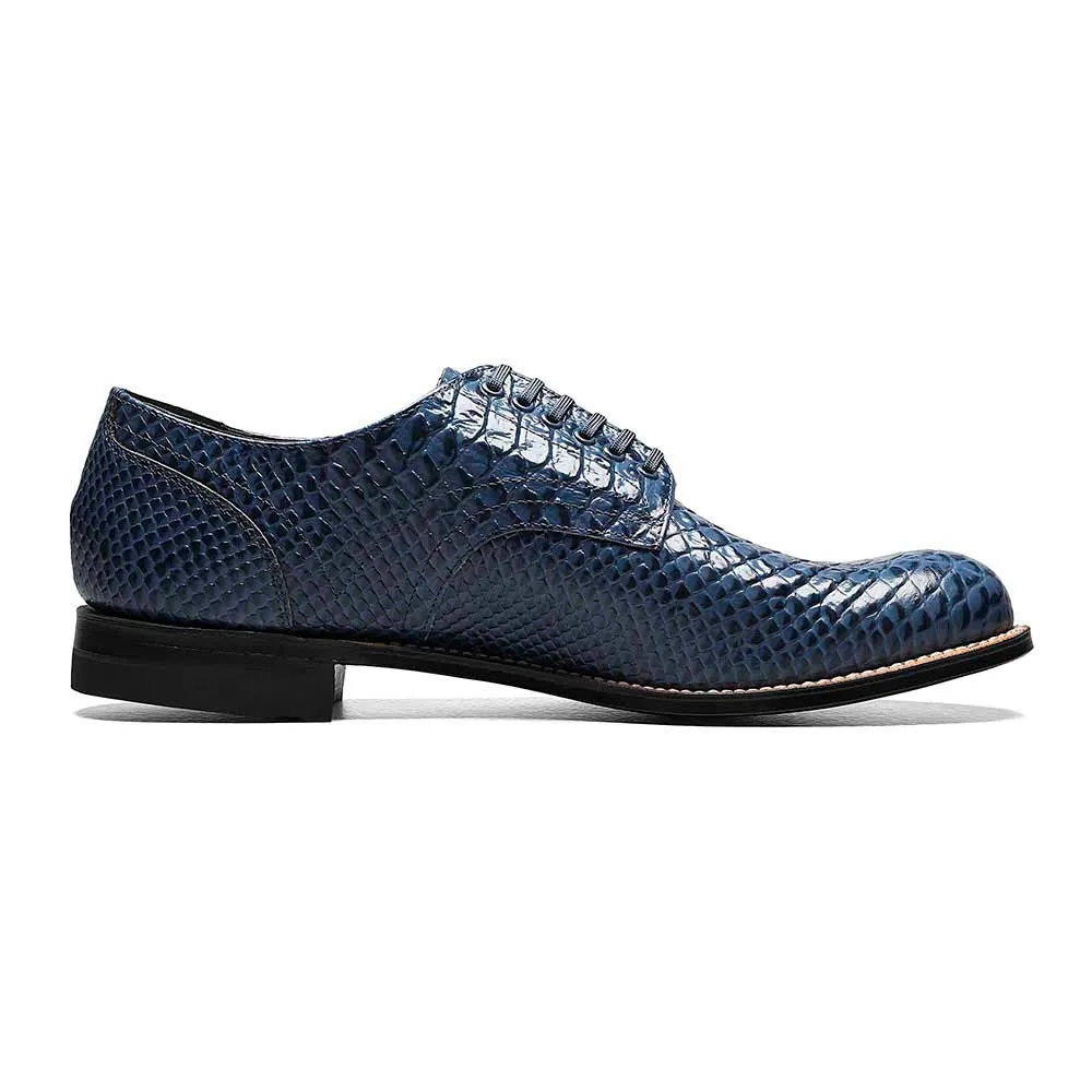 Stacy Adams Madison Blue Anaconda Print Oxford