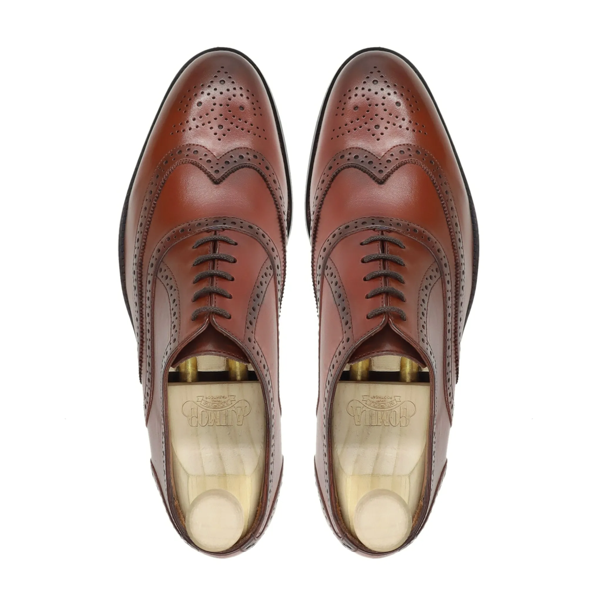 Sunk - Men's Tan Brown Calf Leather Oxford Shoe