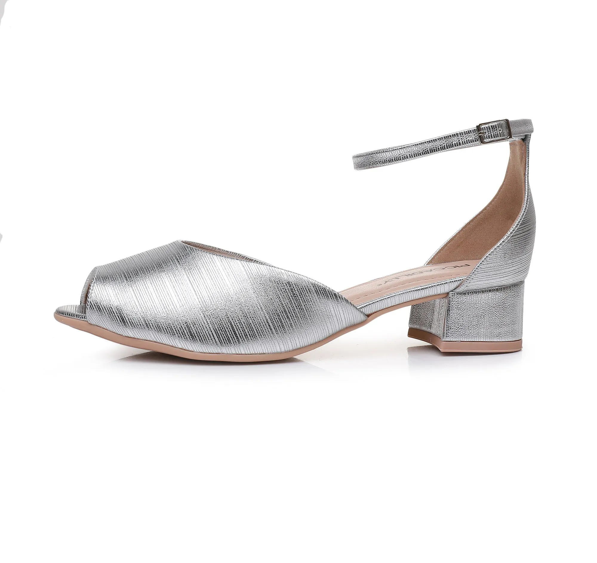 Urban Breeze Block Heel Sandals - Silver (114.045)