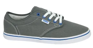 Vans Atwood Low Canvas Lace Up Grey Blue Womens Trainers Plimsolls NJO5RO U124