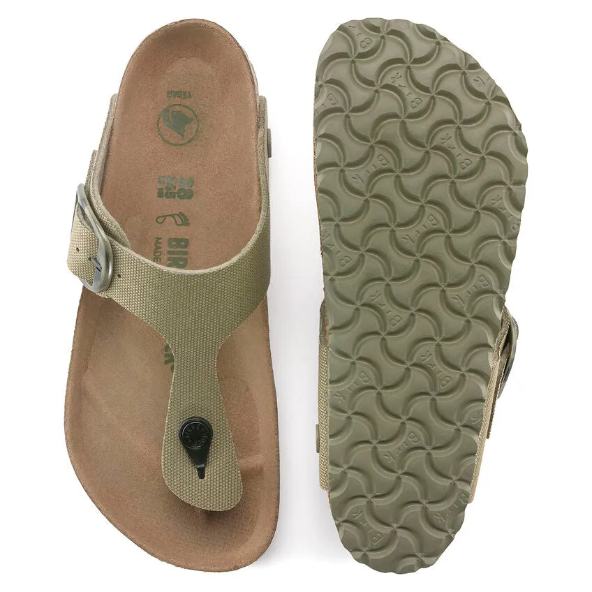 WOMEN'S BIRKENSTOCK GIZEH BIG BUCKLE RIVET LOGO SANDAL | FADED KHAKI