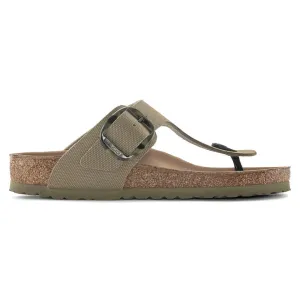 WOMEN'S BIRKENSTOCK GIZEH BIG BUCKLE RIVET LOGO SANDAL | FADED KHAKI