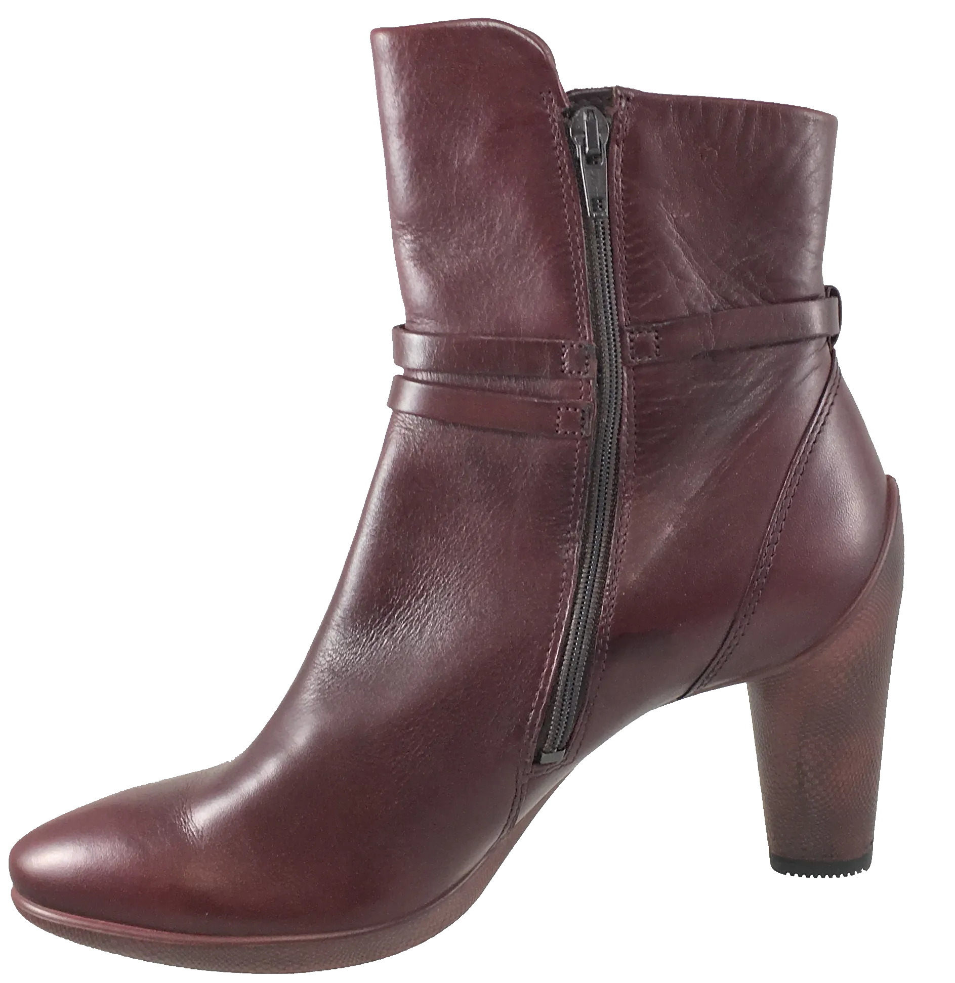 Women's ECCO Sculptured 75  •Merlot Leather• Ankle Boot