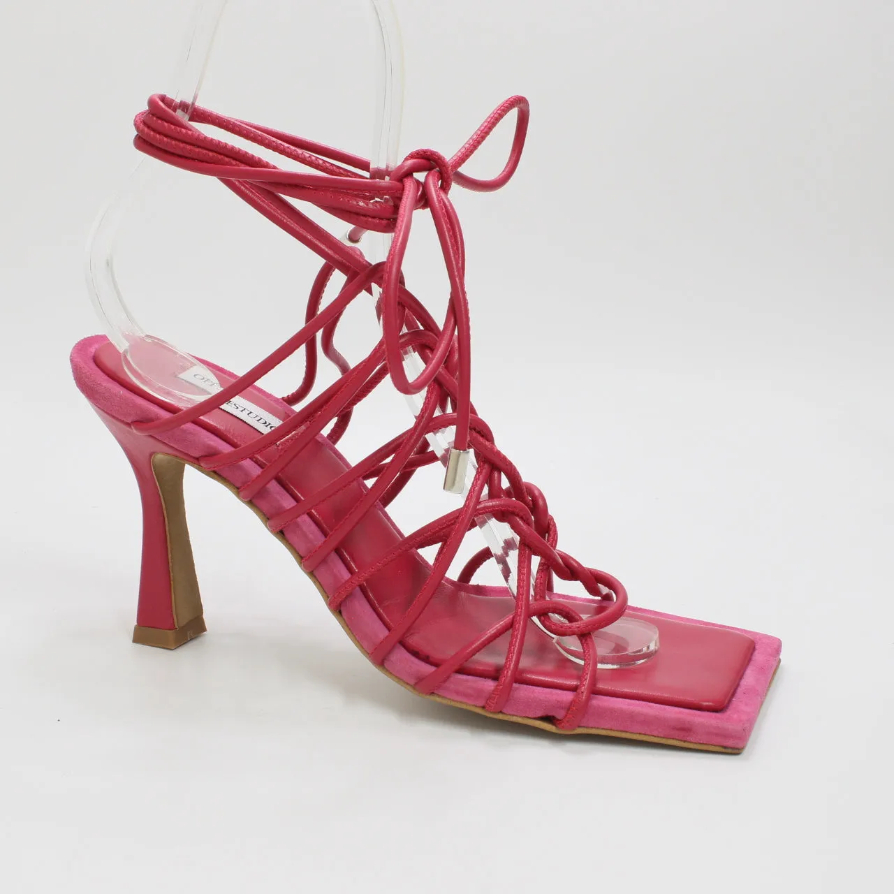 Womens Office Studio: London Ghille Lace Up Pink Leather